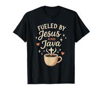 Jesús Café Caos Cristiano Mamá Oración Cafeína Gracia Camiseta