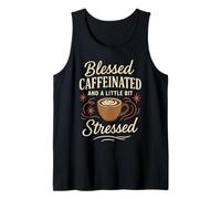 Jesús Café Caos Cristiano Mamá Oración Cafeína Gracia Camiseta sin Mangas
