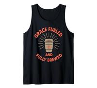 Jesús Café Caos Cristiano Mamá Oración Cafeína Gracia Camiseta sin Mangas