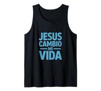 Jesús cambió mi Vida Dicho Divertido Dicho español Camiseta sin Mangas