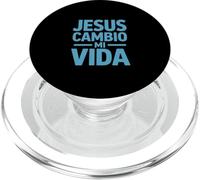 Jesús cambió mi Vida Dicho Divertido Dicho español PopSockets PopGrip para MagSafe
