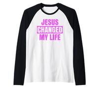 Jesús cambió mi Vida Pregúntame qué Tan audaz Defensor de la fe Biblia Camiseta Manga Raglan