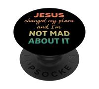 Jesús cambió mis Planes y no Estoy Enojado por eso Cristiano PopSockets PopGrip Adhesivo
