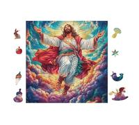 Jesús Caminando sobre el Agua Rompecabezas 100 Piezas Cartón Resistente para Adolescentes Actividades Grupales Mejor Valorado Navidad 28x28cm