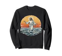 Jesús Caminando sobre el Agua Sol y Las Olas Sudadera