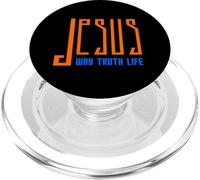Jesús: Camino, Verdad, Vida. Declaración de fe Cristiana PopSockets PopGrip para MagSafe