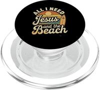 Jesús Camiseta Hombres Mujeres Cristianismo Cristiano Playa PopSockets PopGrip para MagSafe