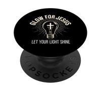 Jesús Camiseta Hombres Mujeres Cristianismo Cristo Cruz Cruz PopSockets PopGrip Adhesivo