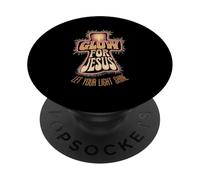 Jesús Camiseta Hombres Mujeres Cristianismo Cristo Cruz Cruz PopSockets PopGrip Adhesivo