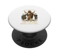 Jesús Camiseta Hombres Mujeres Cristianismo Cristo Cruz PopSockets PopGrip Adhesivo