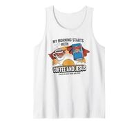 JESÚS Camiseta Mujeres Para Hombres Cristianismo Cristo Café Camiseta sin Mangas