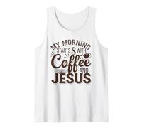 JESÚS Camiseta Mujeres Para Hombres Cristianismo Cristo Café Camiseta sin Mangas