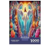 Jesús Celestial Puzzles Desafío Juguetes 1000 Piezas Dios Juego De Rompecabezas Decoración del Hogar para Adultos Y Niños A Partir De 12 Años 38x26cm/1000pcs