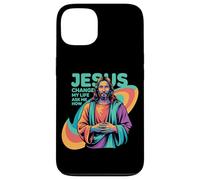 Jesus Changed My Life Ask Me How Devoted Christian Worship Carcasa para iPhone 13