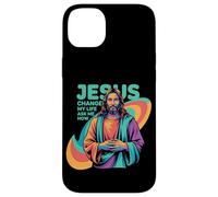 Jesus Changed My Life Ask Me How Devoted Christian Worship Carcasa para iPhone 14 Plus