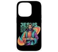 Jesus Changed My Life Ask Me How Devoted Christian Worship Carcasa para iPhone 14 Pro