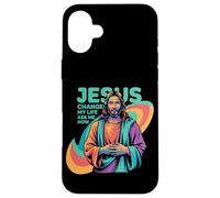 Jesus Changed My Life Ask Me How Devoted Christian Worship Carcasa para iPhone 16 Plus