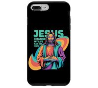 Jesus Changed My Life Ask Me How Devoted Christian Worship Carcasa para iPhone 7 Plus/8 Plus