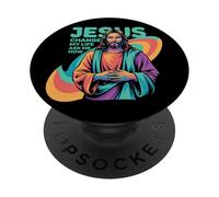 Jesus Changed My Life Ask Me How Devoted Christian Worship PopSockets PopGrip Adhesivo