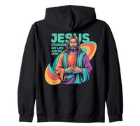 Jesus Changed My Life Ask Me How Devoted Christian Worship Sudadera con Capucha