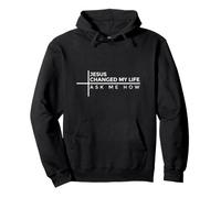 Jesus Changed My Life Ask Me How Sudadera con Capucha