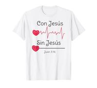 Jesus Christ Cross Bible Verse Sayings Christian Devotion Camiseta