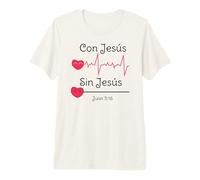 Jesus Christ Cross Bible Verse Sayings Christian Devotion Camiseta Premium