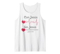 Jesus Christ Cross Bible Verse Sayings Christian Devotion Camiseta sin Mangas