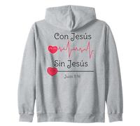 Jesus Christ Cross Bible Verse Sayings Christian Devotion Sudadera con Capucha