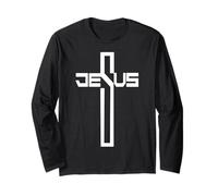 Jesus Christ Cross Faith Christian Religious Servant of God Manga Larga