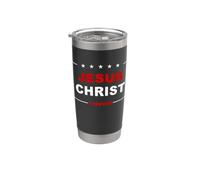 Jesus Christ Forever - Presidential Election Faith Quote Vaso térmico de acero inoxidable de doble pared