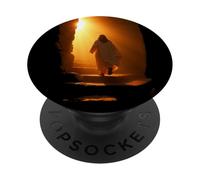 Jesus Christ Glorious Resurrection Christian Faith (Black) PopSockets PopGrip Adhesivo