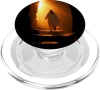 Jesus Christ Glorious Resurrection Christian Faith (Black) PopSockets PopGrip para MagSafe