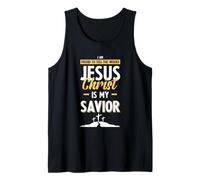 Jesus Christ Is My Savior Bible Verse Shirt Camiseta sin Mangas