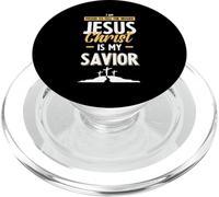 Jesus Christ Is My Savior Bible Verse Shirt PopSockets PopGrip para MagSafe