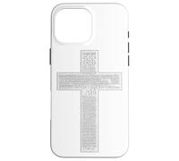 Jesus Christ Messiah Biblical Names Christian Faith Cross Carcasa para iPhone 16 Pro MAX