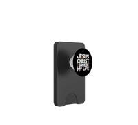 Jesus Christ Saved My Life PopSockets PopWallet para MagSafe