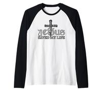 Jesus Christ Saved My Life Shirt For Women Men Camiseta Manga Raglan