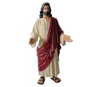 Jesus Christ Statue, Robe Sculpture Open Arms, Blessing Desk Decor