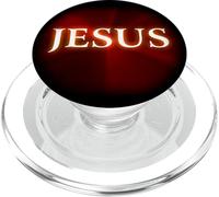 Jesus: Christian Faith Glowing Name of Christ Resurrection PopSockets PopGrip para MagSafe