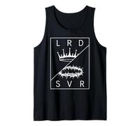 Jesús Christian Lord & Savior gráfico Vintage Retro Dicho Camiseta sin Mangas