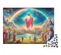 Jesus Comforts Rompecabezas 1000 Piezas Nativity Scene Adultos y Niños Edad 12+ Desafiante y Estimulante Juego de Toda la Familia para Mujeres Regalos para Hombres 38x26cm/1000pz