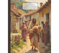 Jesus Composition Notebook: The Lamb of God, Devotional Christian Vintage Oil Painting Journal |7.5 x 9.25, 110 Wide Rule Pages | Perfect gift for Pastors, Bible Study, Church and Faith Based Notes