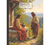 Jesus Composition Notebook: Woman at the Well, Devotional Christian Vintage Oil Painting Journal | 7.5 x 9.25, 110 Wide Rule Pages | Perfect gift for Pastors, Bible Study, Church and Faith Based Notes