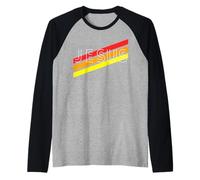 Jesús con Coloridas líneas angulares Jesucristo Camiseta Manga Raglan