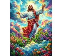 Jesús con los Brazos Abiertos Rompecabezas 300 Piezas Cartón para Principiantes Animal tierno de Cuento de Hadas Días Lluviosos para Pasar Tiempo Vacaciones Fines De Semana Regalo Cumpleaños 300 PCS