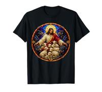 Jesús con Ovejas Y Lobos Catedral Medieval Mosaico Arte Camiseta