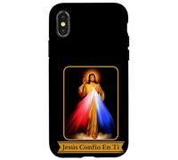 Jesús Confío En Ti Divine Misericordia Español Idioma Católico Carcasa para iPhone X/XS