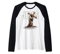 Jesús creó con un propósito Creyentes en la fe Camiseta Manga Raglan