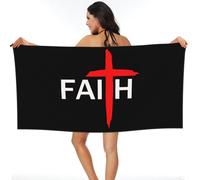 Jesús Cristianismo Fe Cruz Toalla De Playa, Ligera Manta Playa Sin Arena Toallas De Sauna para Natación Vacaciones Viajes 80X130Cm